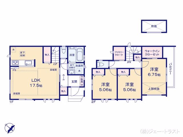市川市塩焼3丁目(戸建)B 間取図