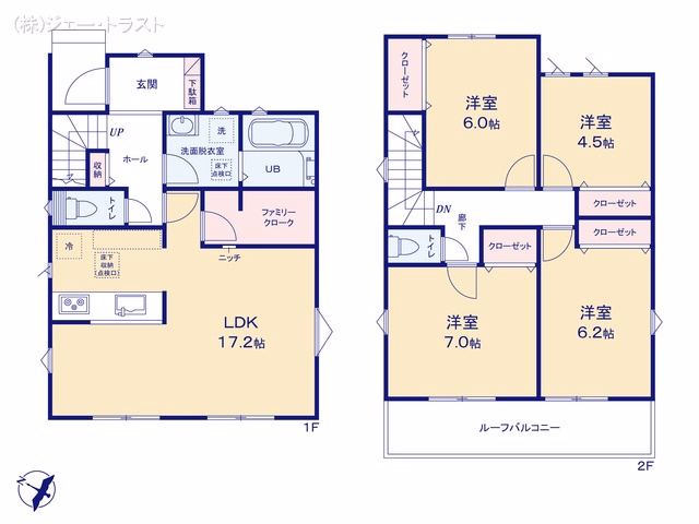 新築戸建て 船橋市高野台23-1期 20号棟 間取図