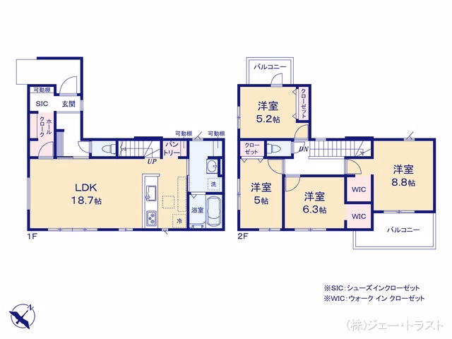 船橋市みやぎ台1丁目(戸建)01 間取図