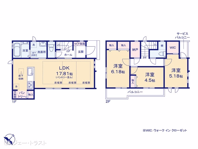 新築戸建て 市川市東菅野1丁目2050番 B号棟 間取図