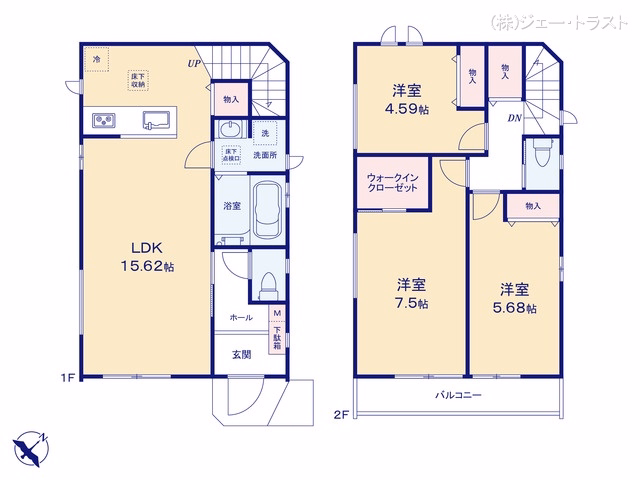 浦安市弁天2丁目(戸建)A 間取図