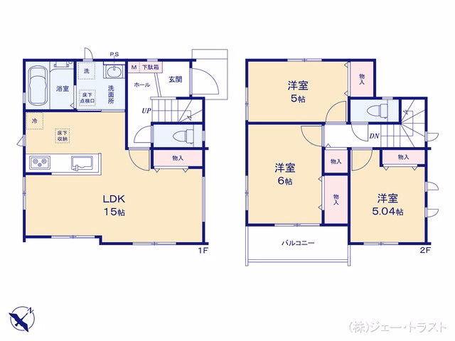 市川市大和田5丁目(戸建)A 間取図