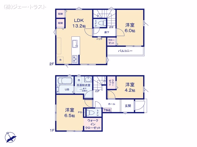 新築戸建て 市川市平田4丁目01期 1号棟 間取図