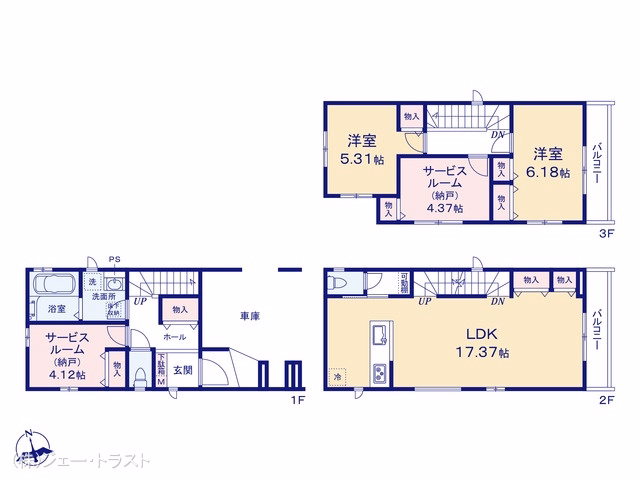 船橋市市場4丁目（戸建）B 間取図