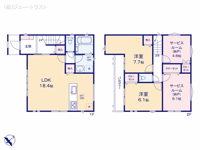 市川市大野町4丁目(戸建)01 間取図