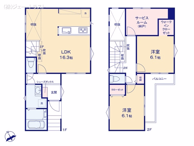 船橋市習志野台7丁目(戸建)01 間取図
