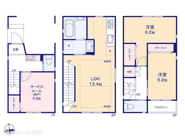 江東区東砂4丁目(戸建) 間取図