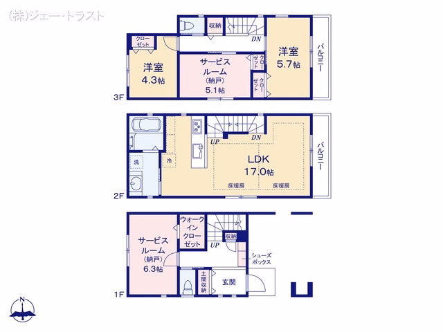 江東区大島8丁目(戸建) 間取図