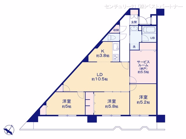 中古マンション ストークマンション南浦和 間取図