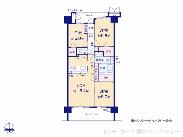 ビィオルド戸田公園 間取図