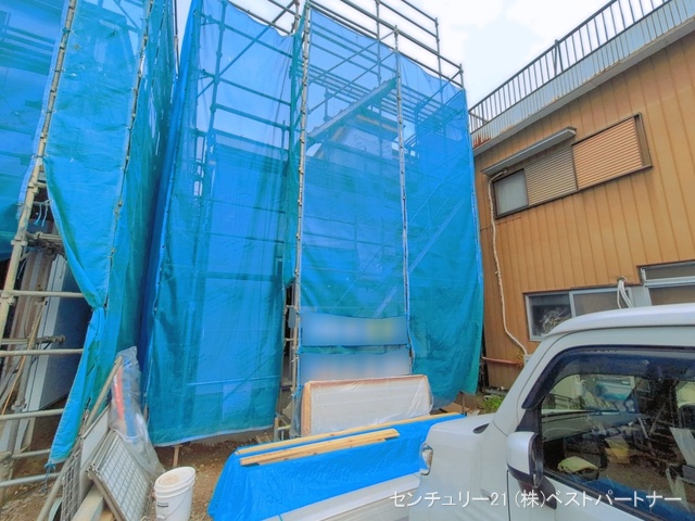 埼玉県蕨市北町５丁目の新築戸建てシート写真 2026年4月14日撮影