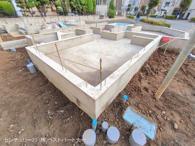 埼玉県蕨市中央３丁目の新築戸建て基礎写真 2026年2月26日撮影