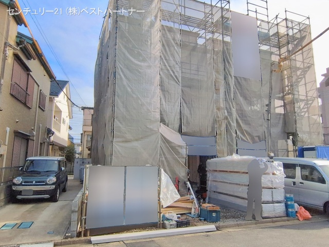 埼玉県蕨市中央７丁目の新築戸建てシート写真 2026年2月26日撮影