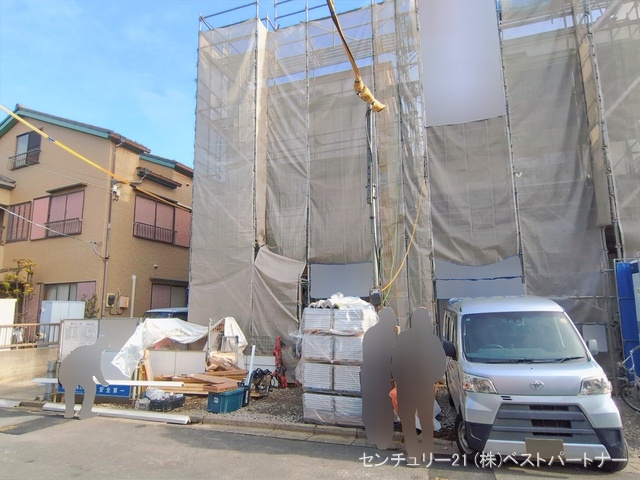 埼玉県蕨市中央７丁目の新築戸建てシート写真 2026年2月26日撮影