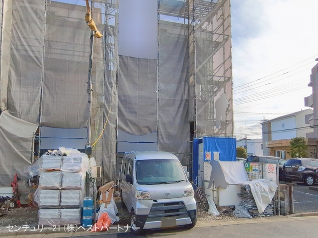 埼玉県蕨市中央７丁目の新築戸建てシート写真 2026年2月26日撮影