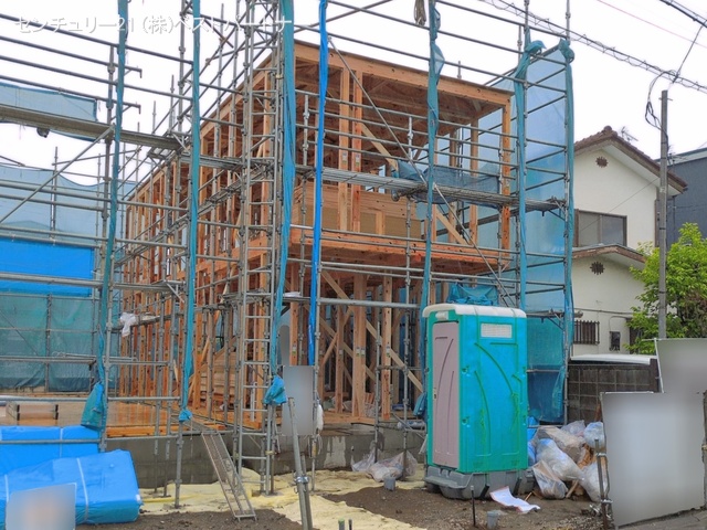 埼玉県戸田市美女木２丁目の新築戸建て上棟写真 2026年4月30日撮影