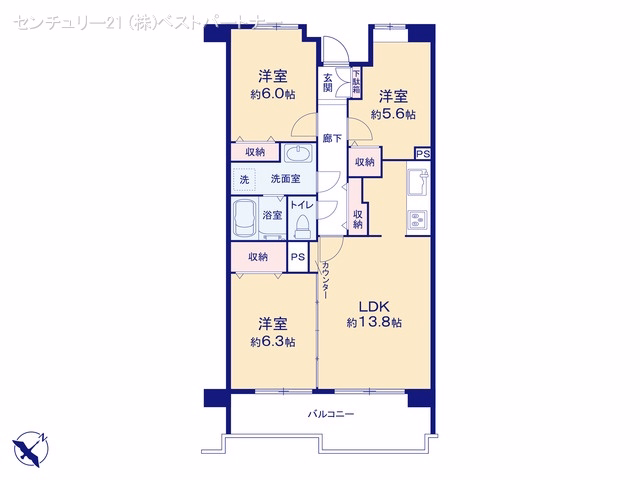 ベルググランデ蕨 間取図