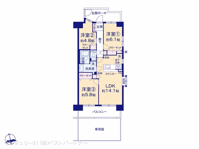 東急ドエル・アルス戸田 間取図