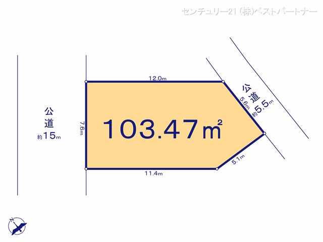 土地 喜沢南2丁目 区画図