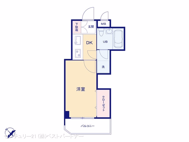 スカイラーク蕨 間取図