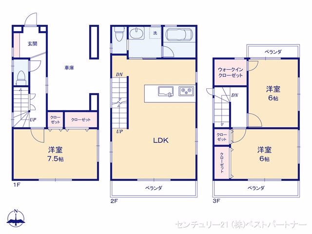 中古戸建て 戸田市笹目4丁目 間取図