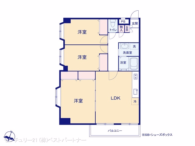 メルサニュートダミヨシ 間取図