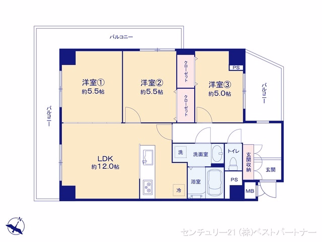 蕨セントラルハイツ 間取図