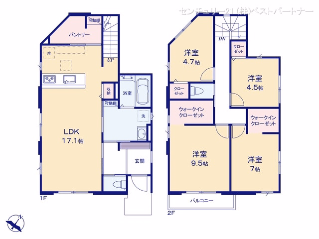 戸田市笹目4丁目（戸建）01 間取図