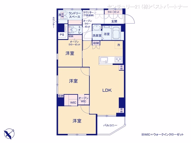 西川口マンション 間取図