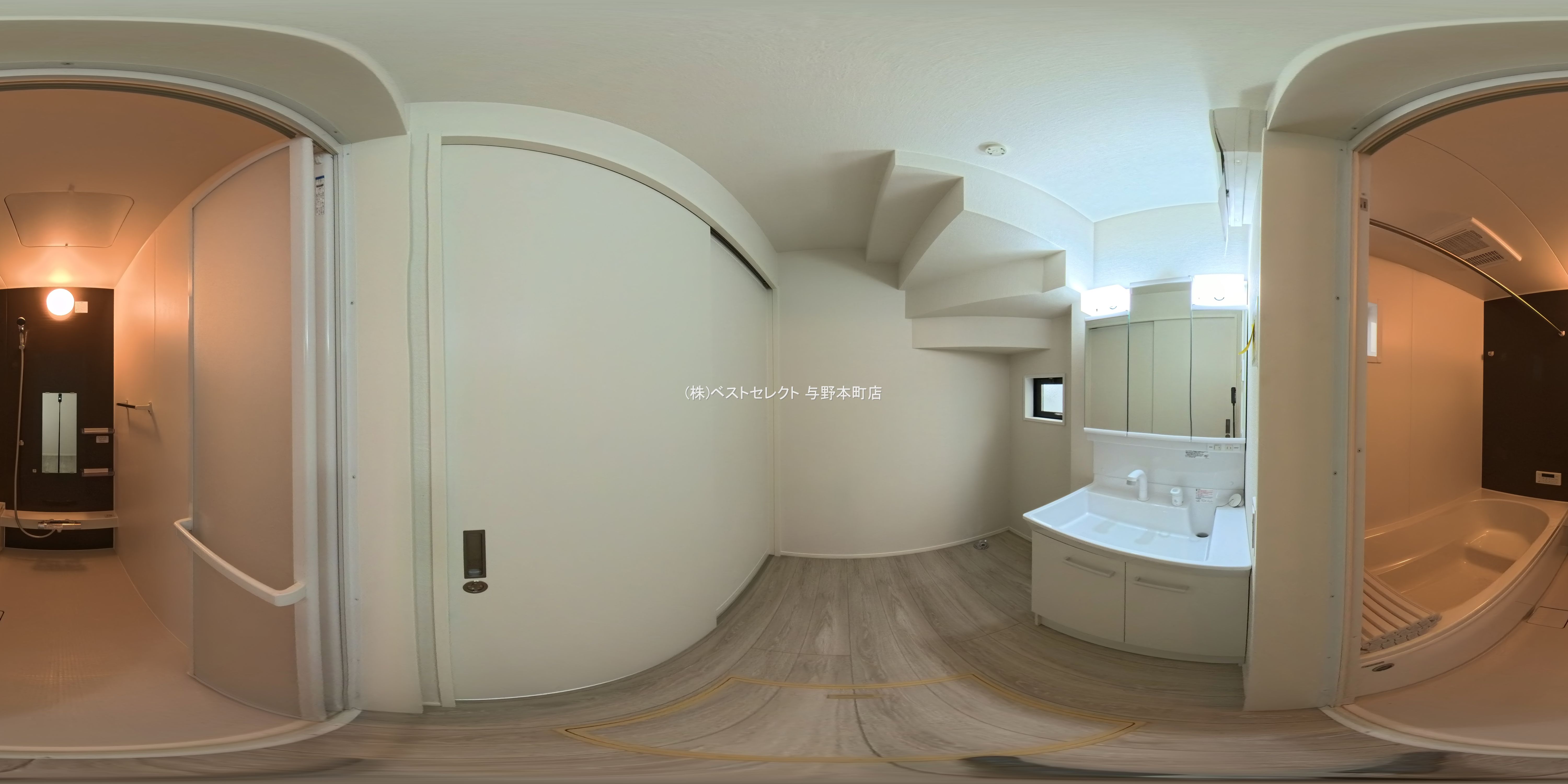 埼玉県さいたま市桜区栄和３丁目の新築戸建てパノラマ（お風呂）写真 2025年6月1日撮影