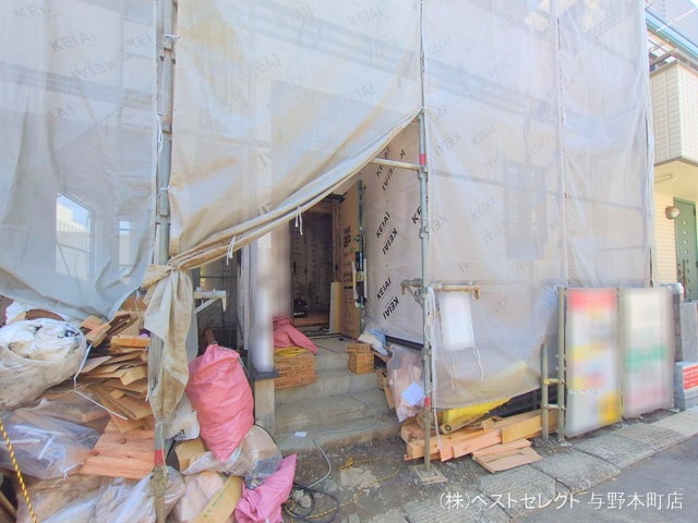 埼玉県さいたま市桜区栄和３丁目の新築戸建てシート写真 2025年4月8日撮影