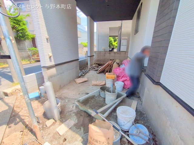 埼玉県さいたま市桜区栄和３丁目の新築戸建て外構写真 2025年4月30日撮影