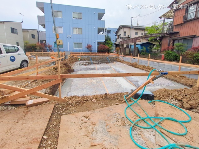 埼玉県さいたま市桜区西堀7丁目の新築戸建て基礎写真 2025年4月27日撮影
