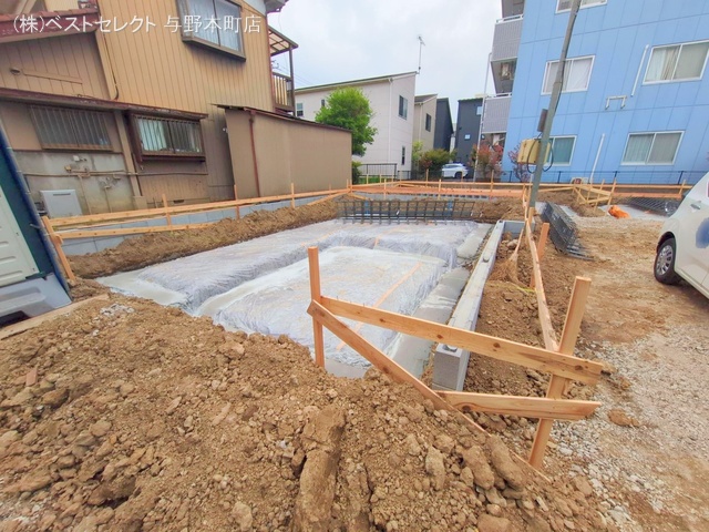 埼玉県さいたま市桜区西堀7丁目の新築戸建て基礎写真 2025年4月27日撮影