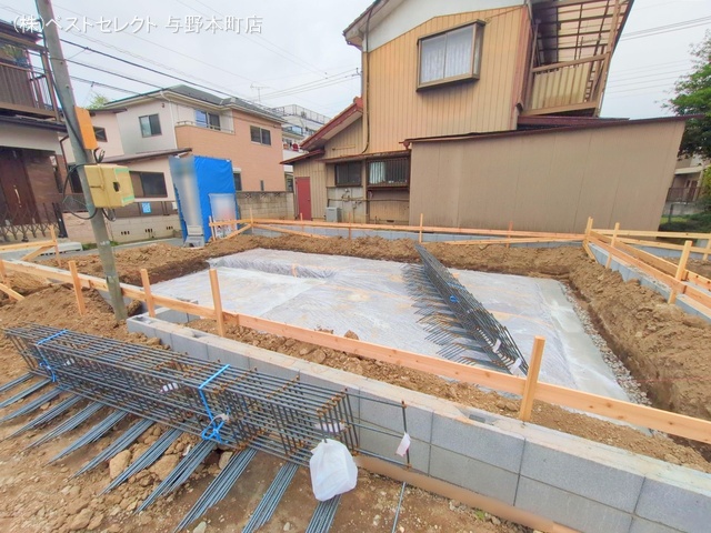 埼玉県さいたま市桜区西堀7丁目の新築戸建て基礎写真 2025年4月27日撮影