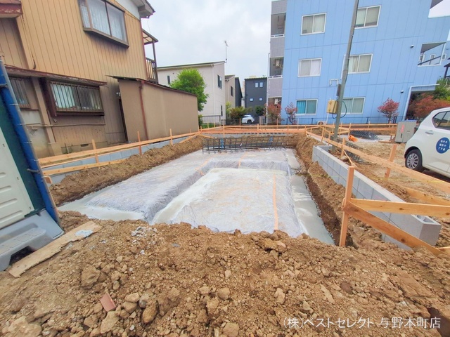 埼玉県さいたま市桜区西堀7丁目の新築戸建て基礎写真 2025年4月27日撮影