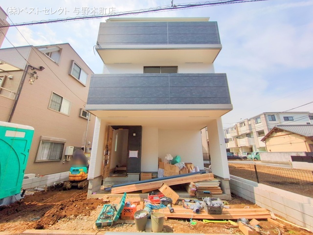 埼玉県さいたま市中央区上落合6丁目の新築戸建て外構写真 2025年5月13日撮影