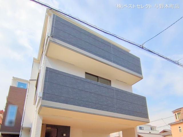 埼玉県さいたま市中央区上落合6丁目の新築戸建て外構写真 2025年5月13日撮影