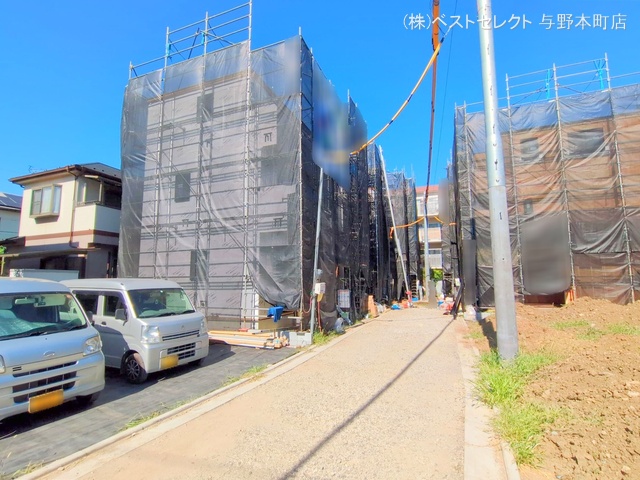 埼玉県さいたま市中央区新中里4丁目の新築戸建てシート写真 2025年7月30日撮影