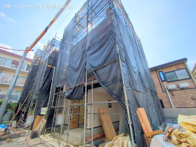埼玉県さいたま市中央区新中里4丁目の新築戸建てシート写真 2025年8月31日撮影