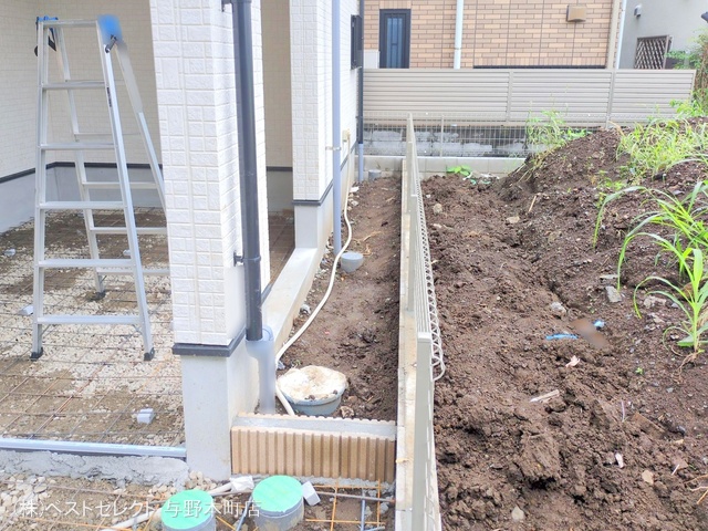 埼玉県さいたま市中央区新中里4丁目の新築戸建て外構写真 2025年9月18日撮影