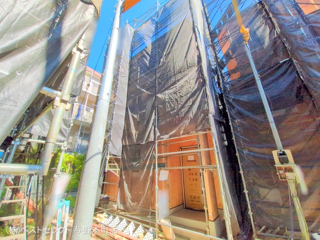 埼玉県さいたま市中央区新中里4丁目の新築戸建て上棟写真 2025年7月30日撮影