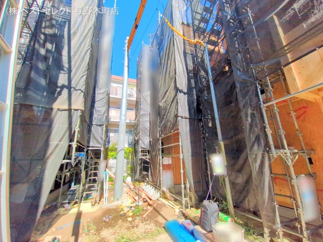 埼玉県さいたま市中央区新中里4丁目の新築戸建て上棟写真 2025年7月30日撮影