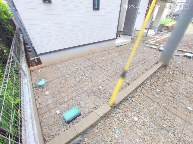 埼玉県さいたま市中央区新中里4丁目の新築戸建て外構写真 2025年9月18日撮影