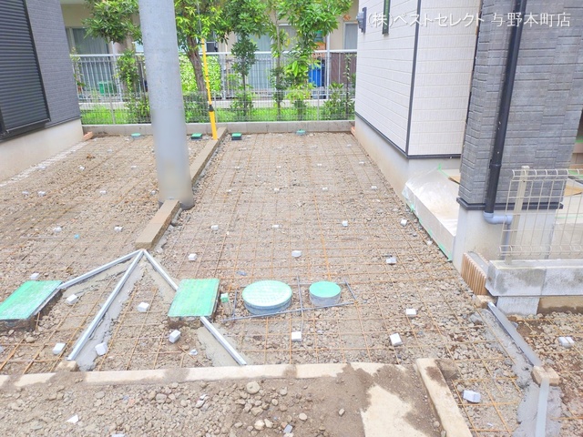 埼玉県さいたま市中央区新中里4丁目の新築戸建て外構写真 2025年9月18日撮影