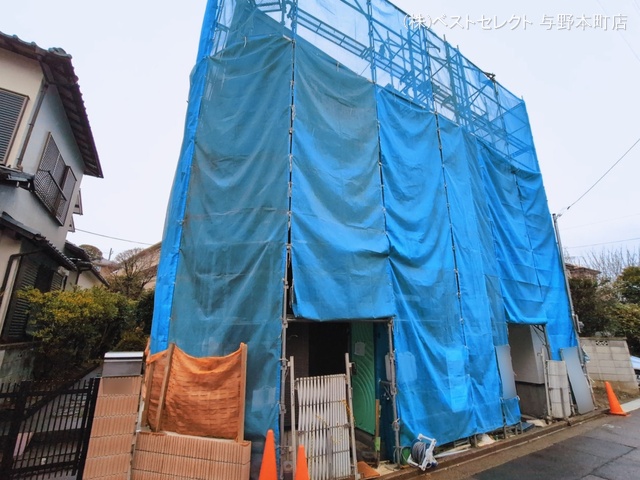 埼玉県さいたま市浦和区上木崎６丁目の新築戸建てシート写真 2026年3月2日撮影