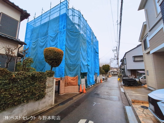 埼玉県さいたま市浦和区上木崎６丁目の新築戸建てシート写真 2026年3月2日撮影