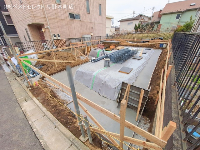 埼玉県さいたま市中央区鈴谷8丁目の新築戸建て基礎写真 2026年1月6日撮影