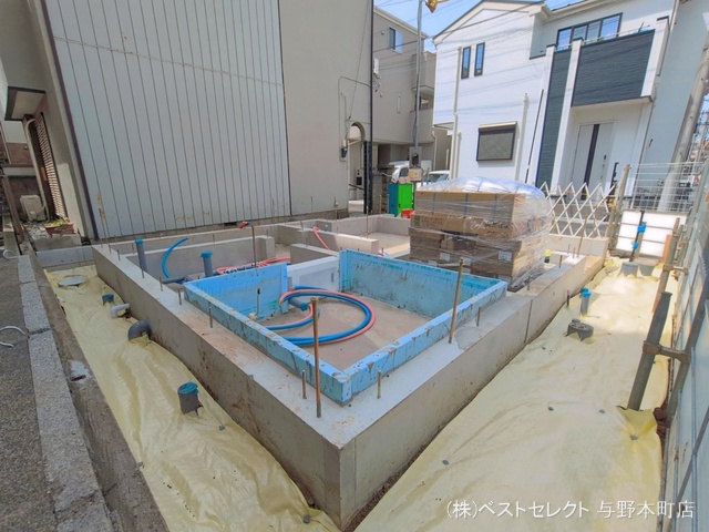 埼玉県さいたま市南区四谷１丁目の新築戸建て基礎写真 2026年4月8日撮影