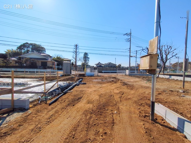 千葉県柏市増尾４丁目の新築戸建て基礎写真 2025年3月9日撮影